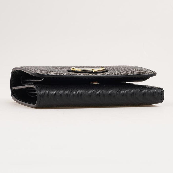 PRADA Vitello Move Black Tri-Fold Wallet