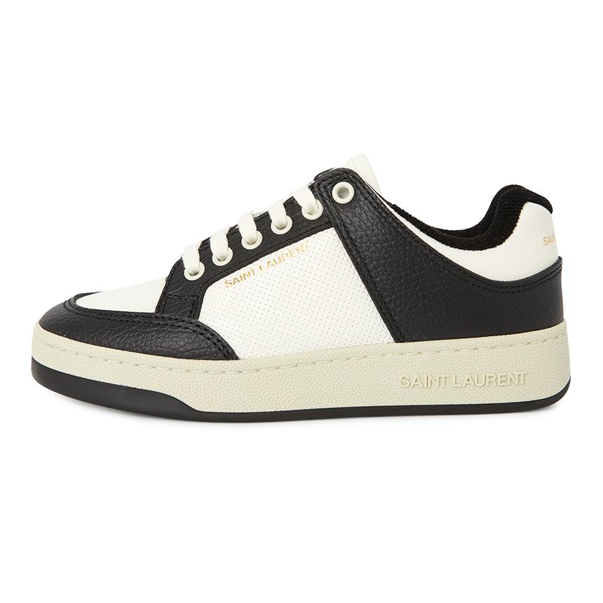 Saint Laurent SL61 White Leather Low-Top Sneakers Women Unisex