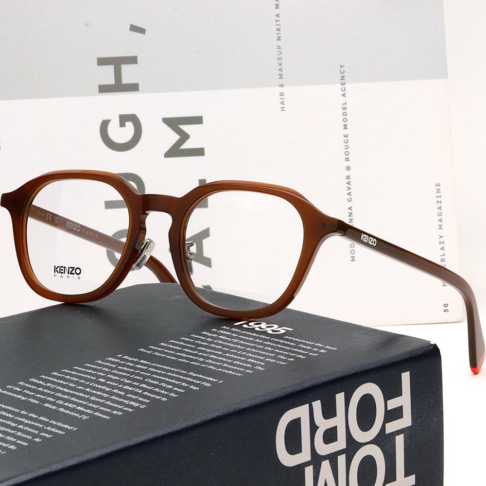 KENZO Acetate Asian Fit Eyeglass Frames Unisex Tortoise Daily Style