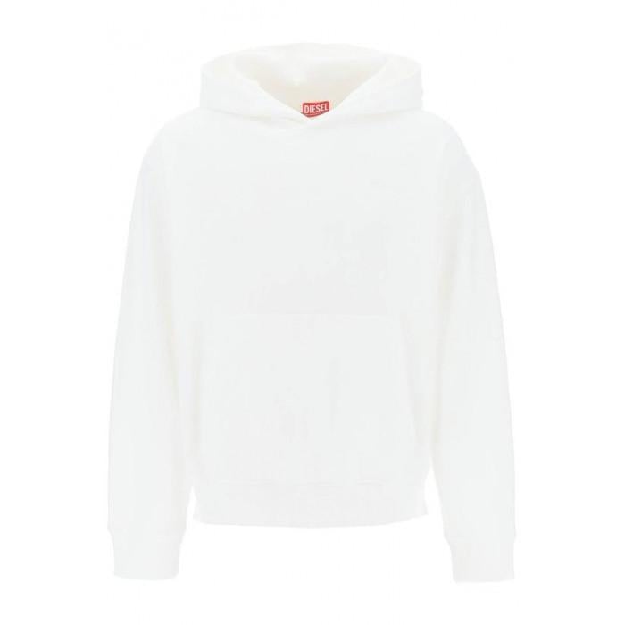 DIESEL Logo Hoodie Dress Gray Mid-Length