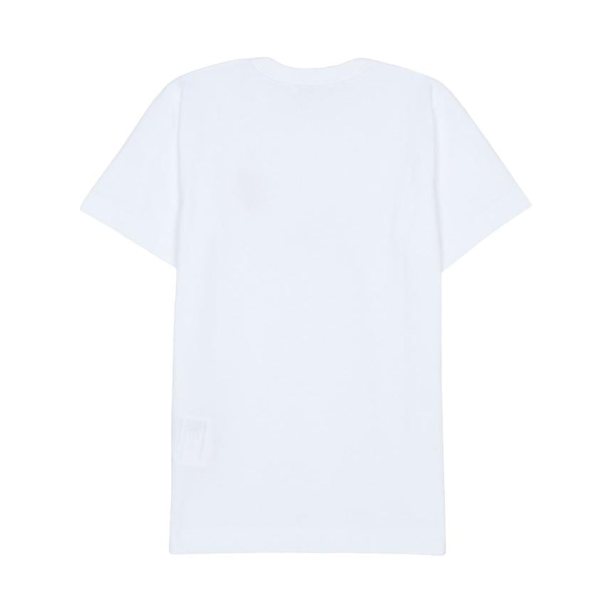 Comme des Garcons Long Red Heart Patch Short Sleeve T-Shirt Unisex AZ T229 051 3