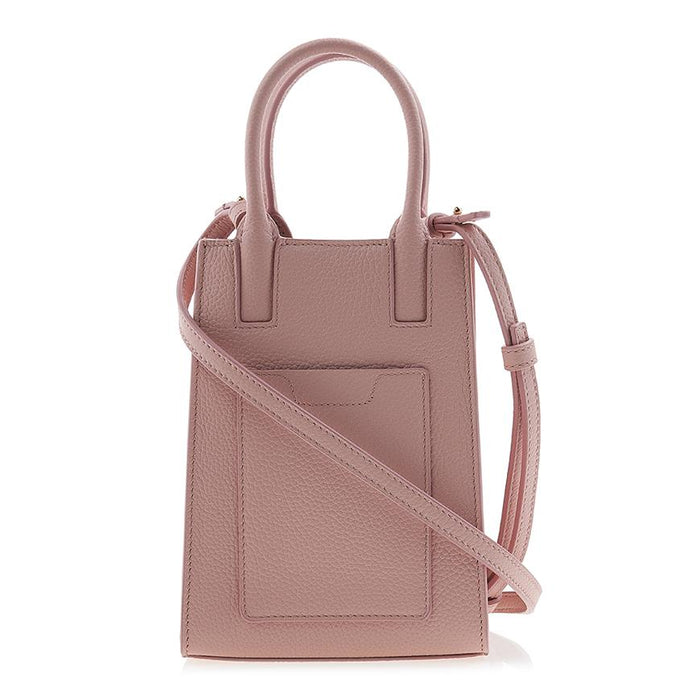 BURBERRY Grained Leather Micro Francis TB Phone Tote Bag A3661