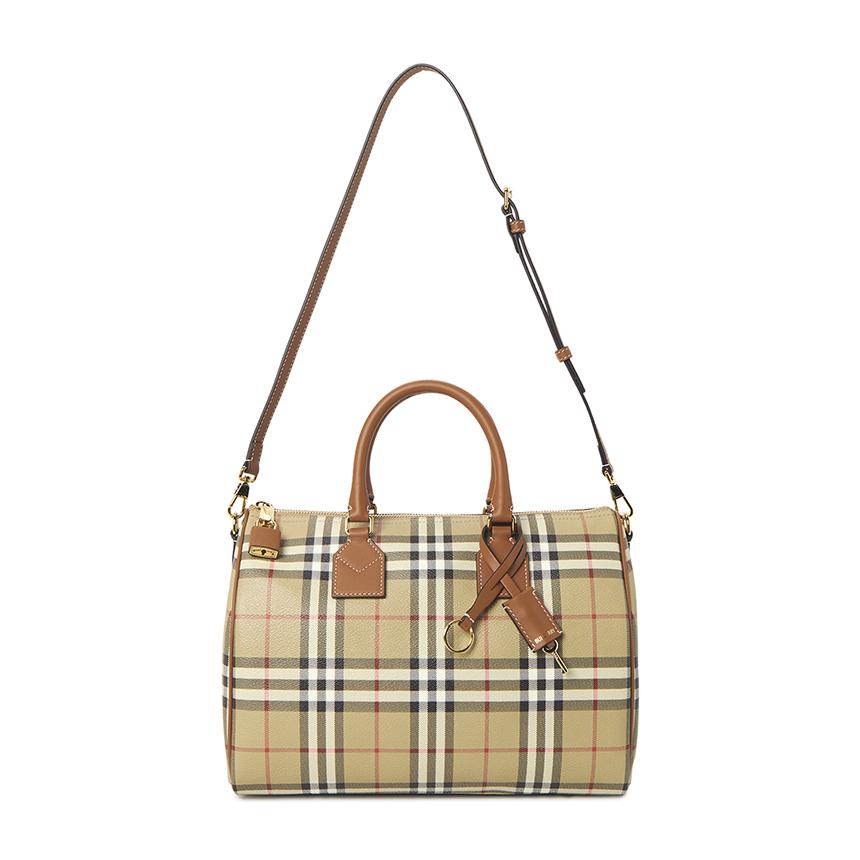 BURBERRY Medium Check Women’s Bowling Tote Bag 8119049