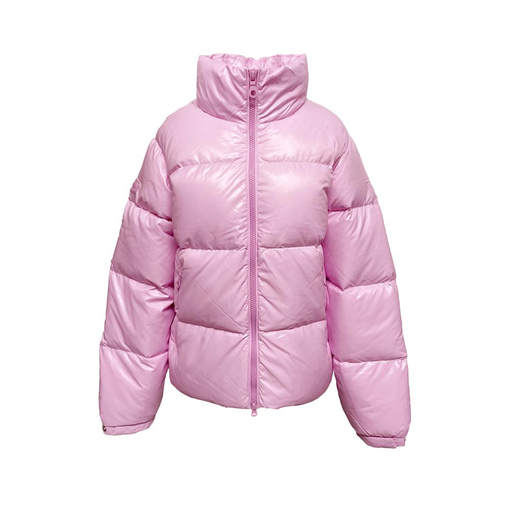 Duvetica DIMA D Logo Patch Puffer Jacket Rosachiaro Pink VDDJ11546K0001 PKL