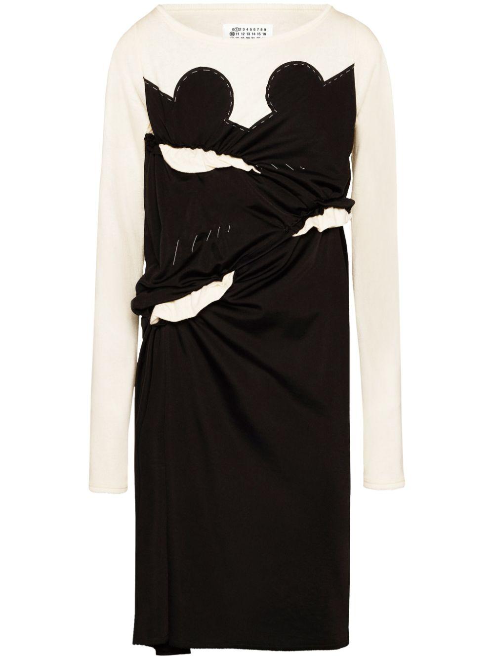 Maison Margiela Long Sleeve Midi Dress SS24 Black