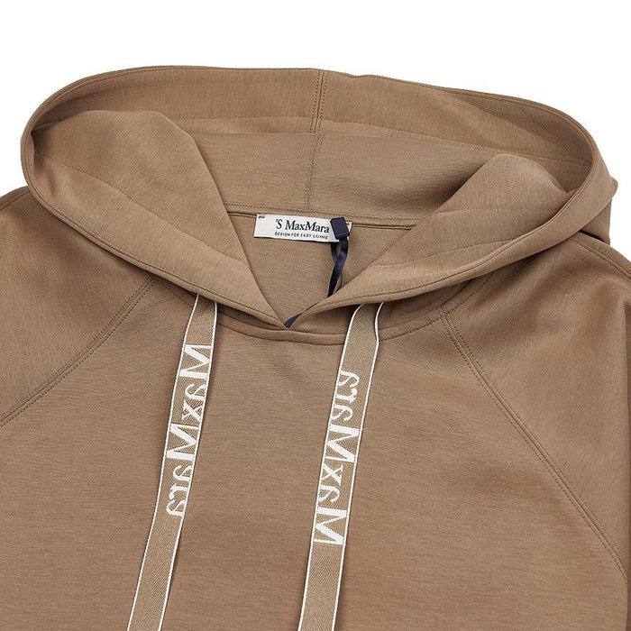 Max Mara Women’s Ospite Hoodie Pullover Sweatshirt Ivory