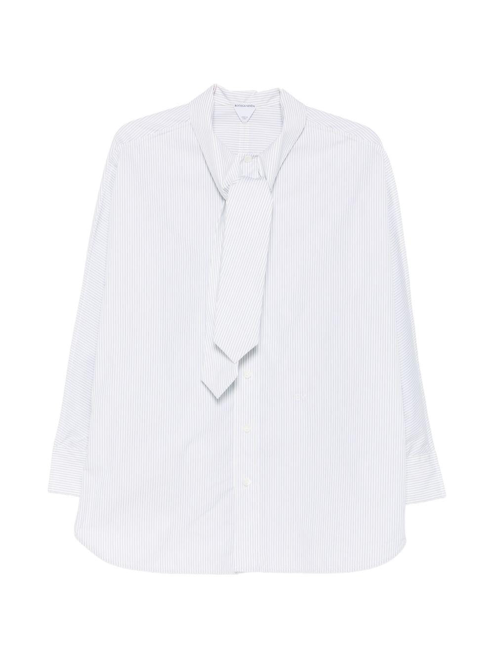 Bottega Veneta Long Sleeve Button-Up Shirt Black Cotton