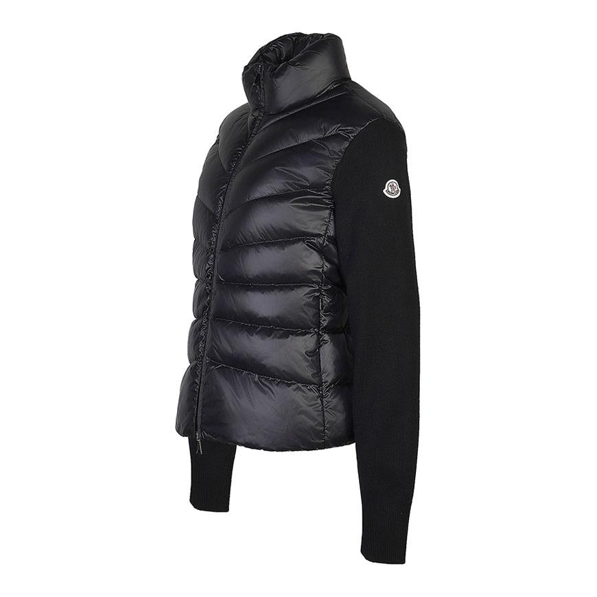 Moncler Women’s Wool Down Zip Cardigan Jacket Black