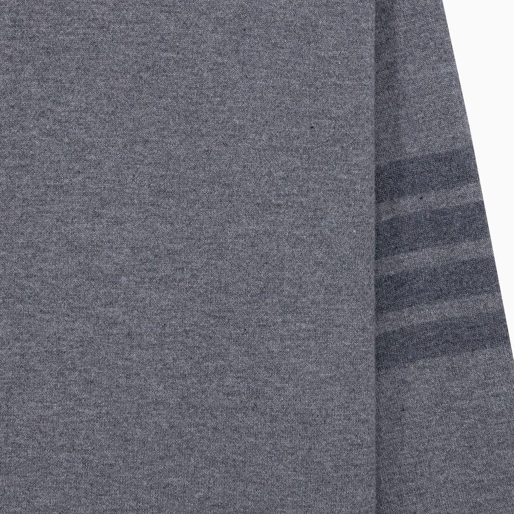 THOM BROWNE Grey Armband Stripe Women’s Crewneck Knit Sweater