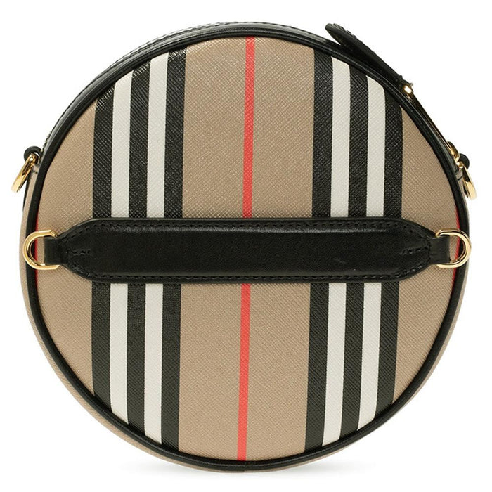 BURBERRY Lewis Stripe Round Crossbody Bag