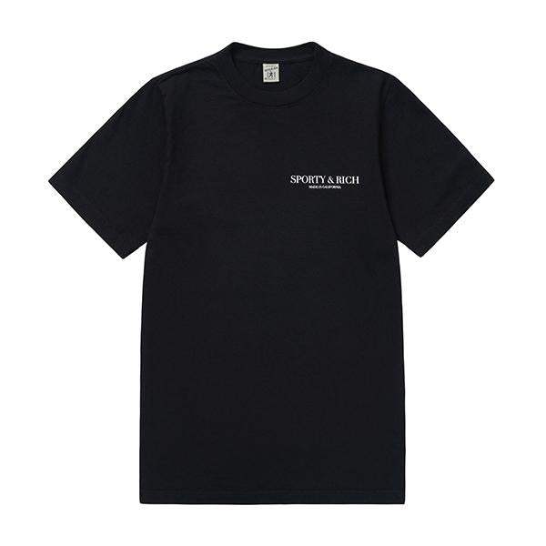 SPORTY&RICH Unisex Short Sleeve T-Shirt TS845BK