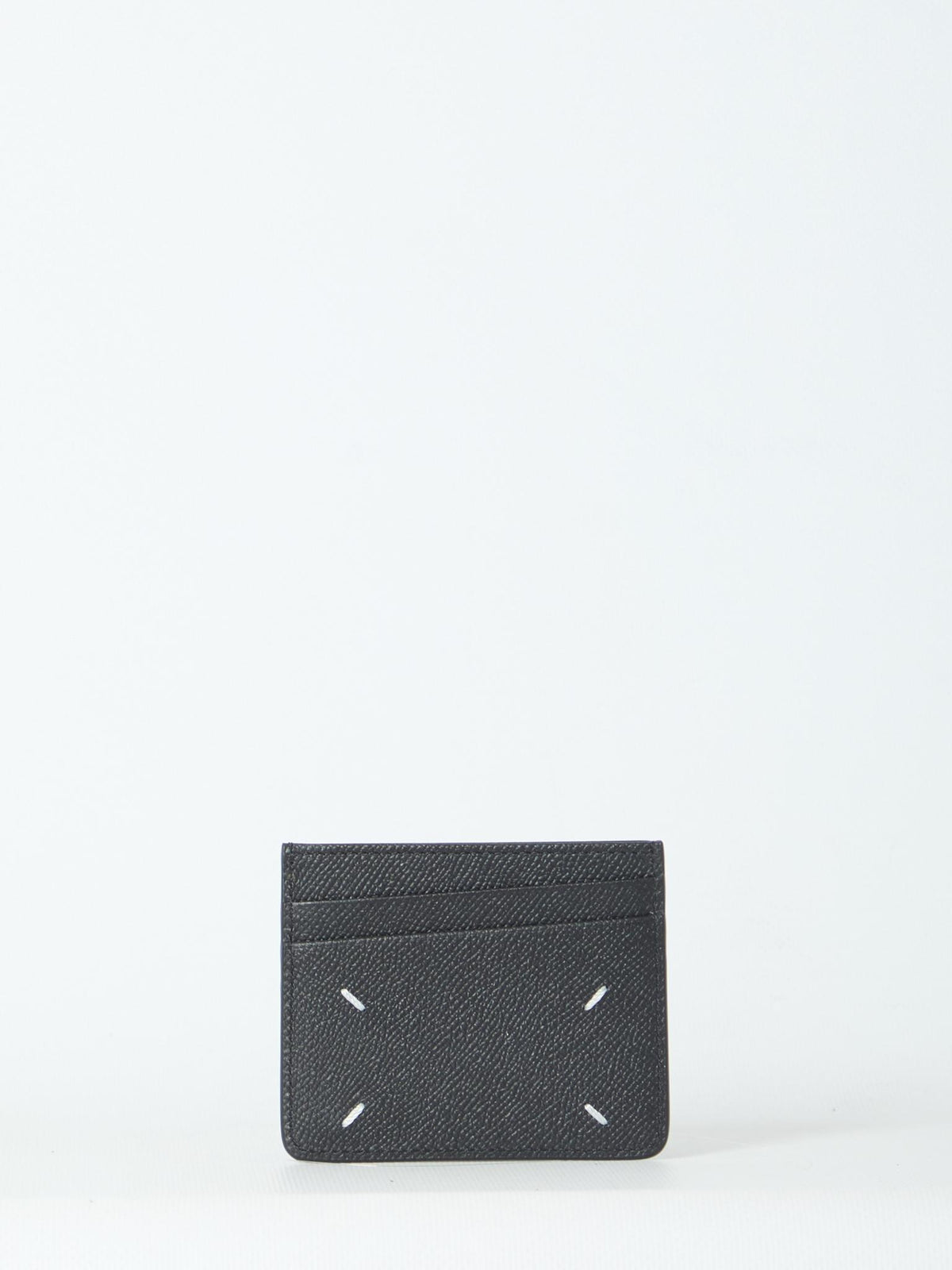 Maison Margiela Black Leather Card Holder Wallet