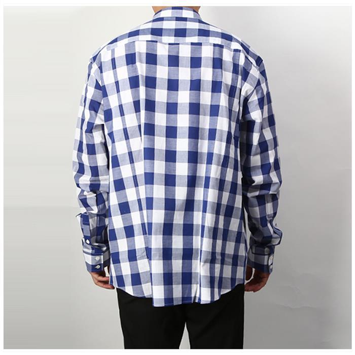 Balmain Gingham Check Long-Sleeve Shirt VH1HU000 C201 SAB