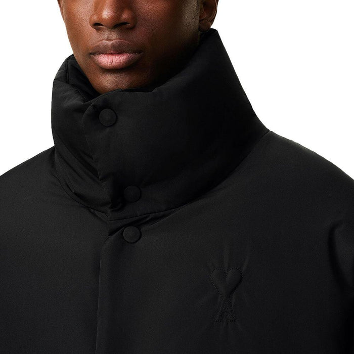 AMI Taffeta Duck Down Puffer Jacket for Men HJK818 PL0039 001