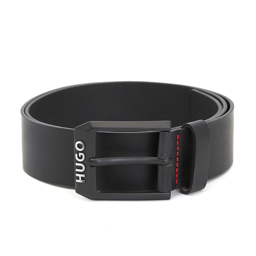 HUGO BOSS Men’s Leather Belt Black