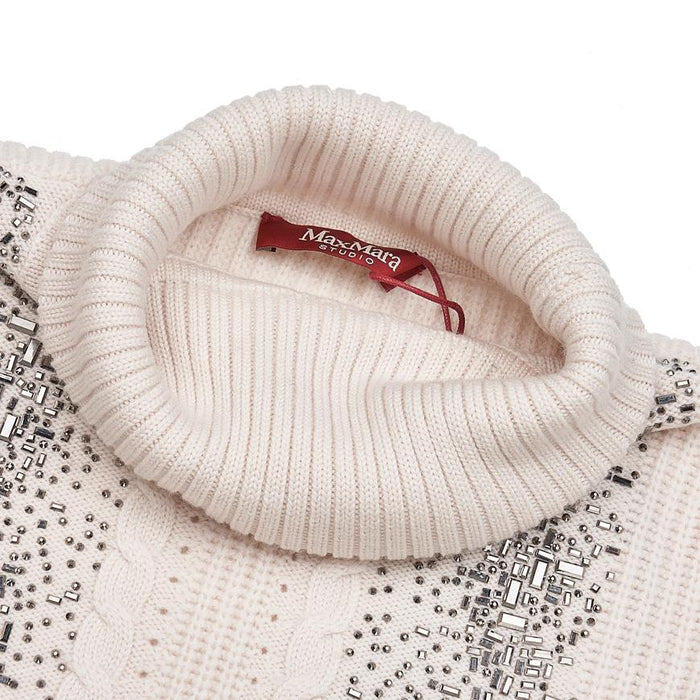 Max Mara Women’s High Neck Knit Sweater ORCA 001