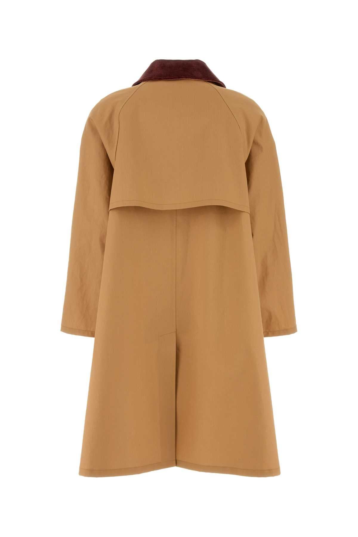 PRADA Black Wool Blend Long Coat