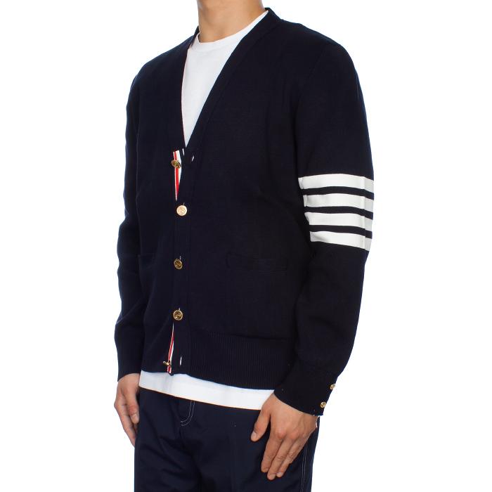 THOM BROWNE Milano Stitch Diagonal Stripe Cardigan Men’s Knit