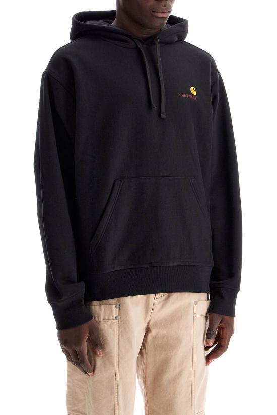 CARHARTT WIP American Script Hoodie Sweatshirt Women Black Cotton