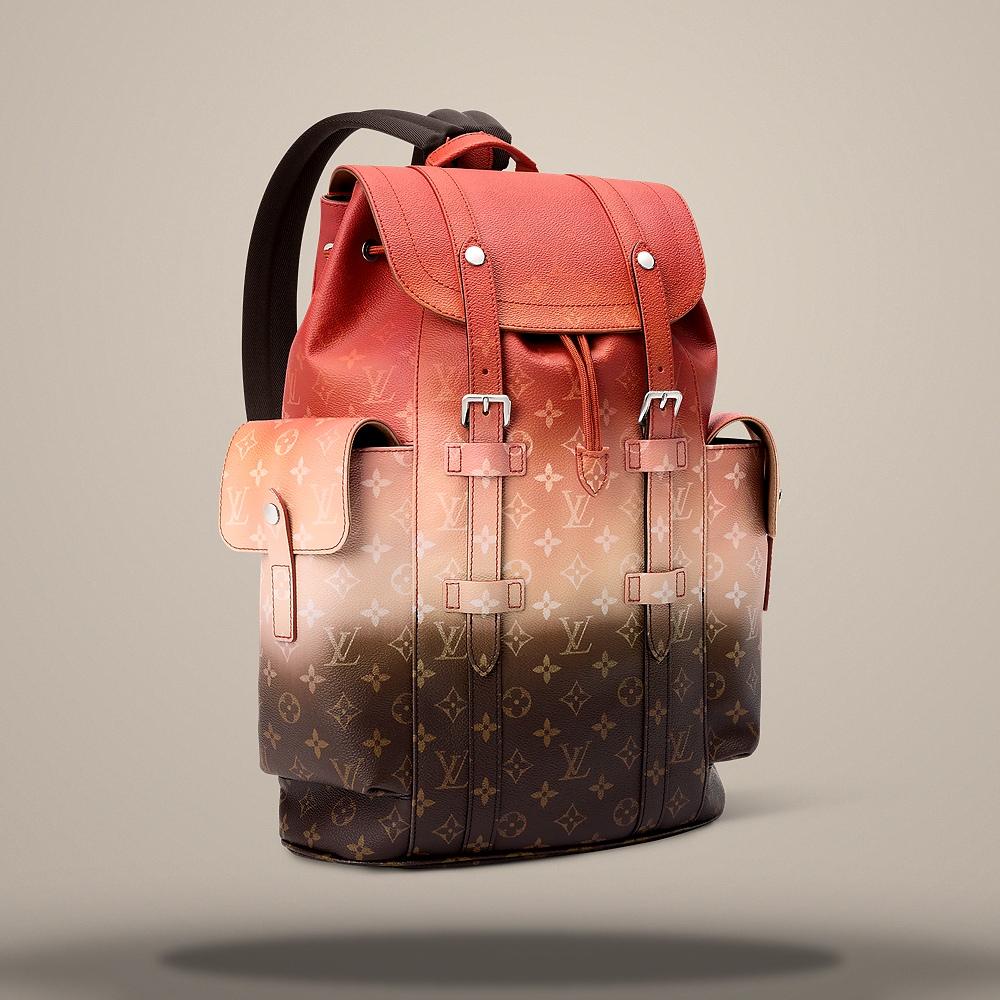 Louis Vuitton Christopher MM Orange Backpack M28390