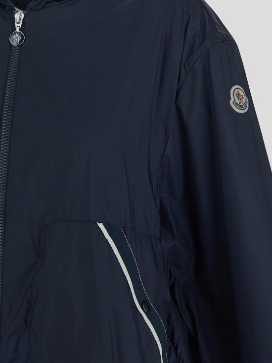 Moncler Navy Quilted Down Jacket for Women 1A00131597L7778 DOM