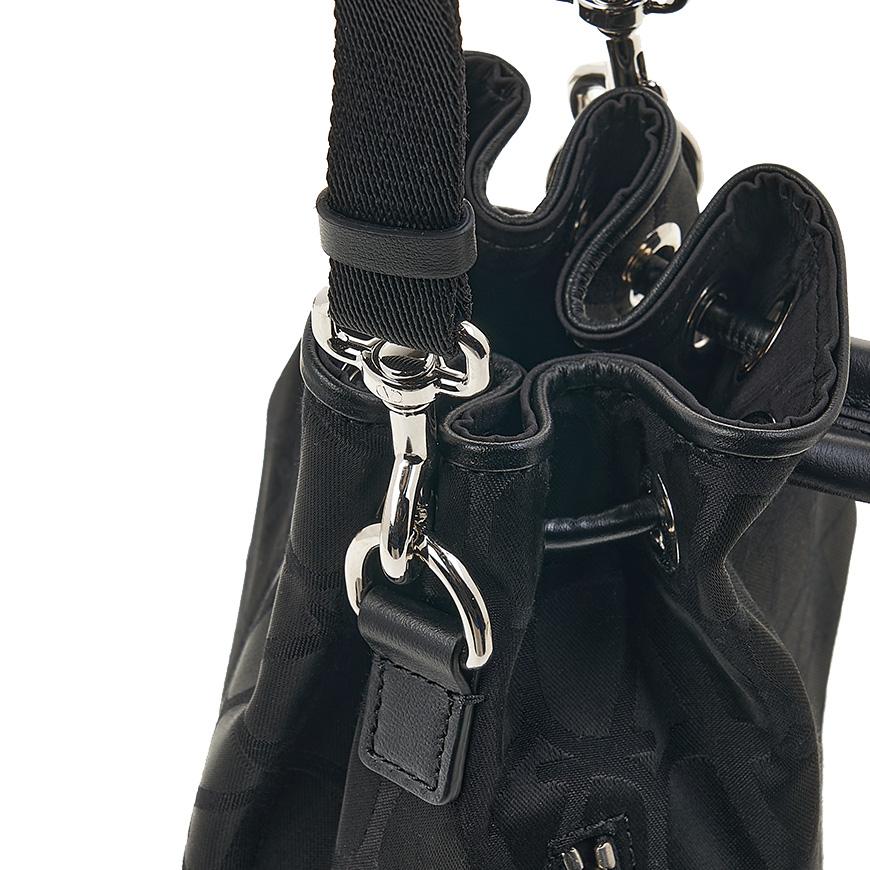 VALENTINO Garavani V Logo Jacquard Mini Shoulder Bag Black