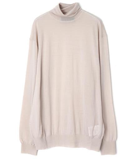 Neil Barrett Medium Beige Turtleneck Knit Sweater NBV7MA155 AV604263