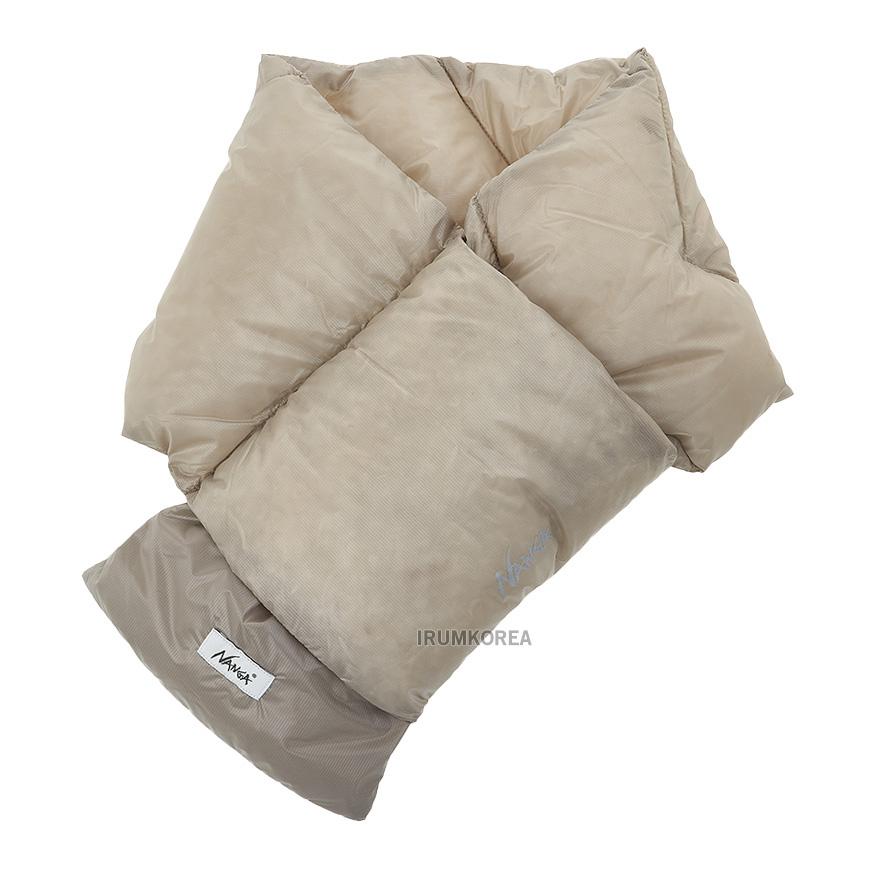 NANGA Unisex Lightweight Down Muffler Scarf NA2243 3C301 BEG