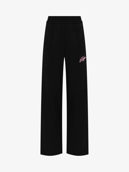 MSGM Women's Training Jogger Sweatpants 4041MDP76 267126 99 BLACK DOM