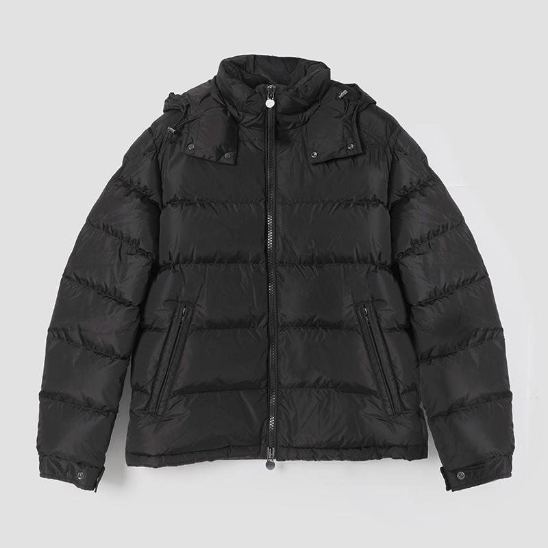 Moncler Maya Hooded Short Down Puffer Jacket Black