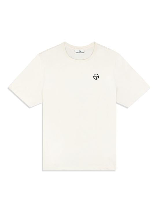 Sergio Tacchini Short Sleeve T-Shirt Men’s Basic Tee Whi STS25M51147GARDENIA DOM