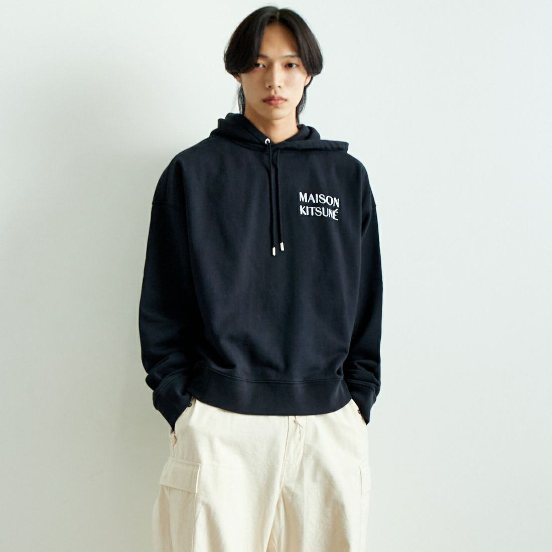 Maison Kitsune Waterfall Oversized Men’s Hoodie NM00705 KM0001 P199
