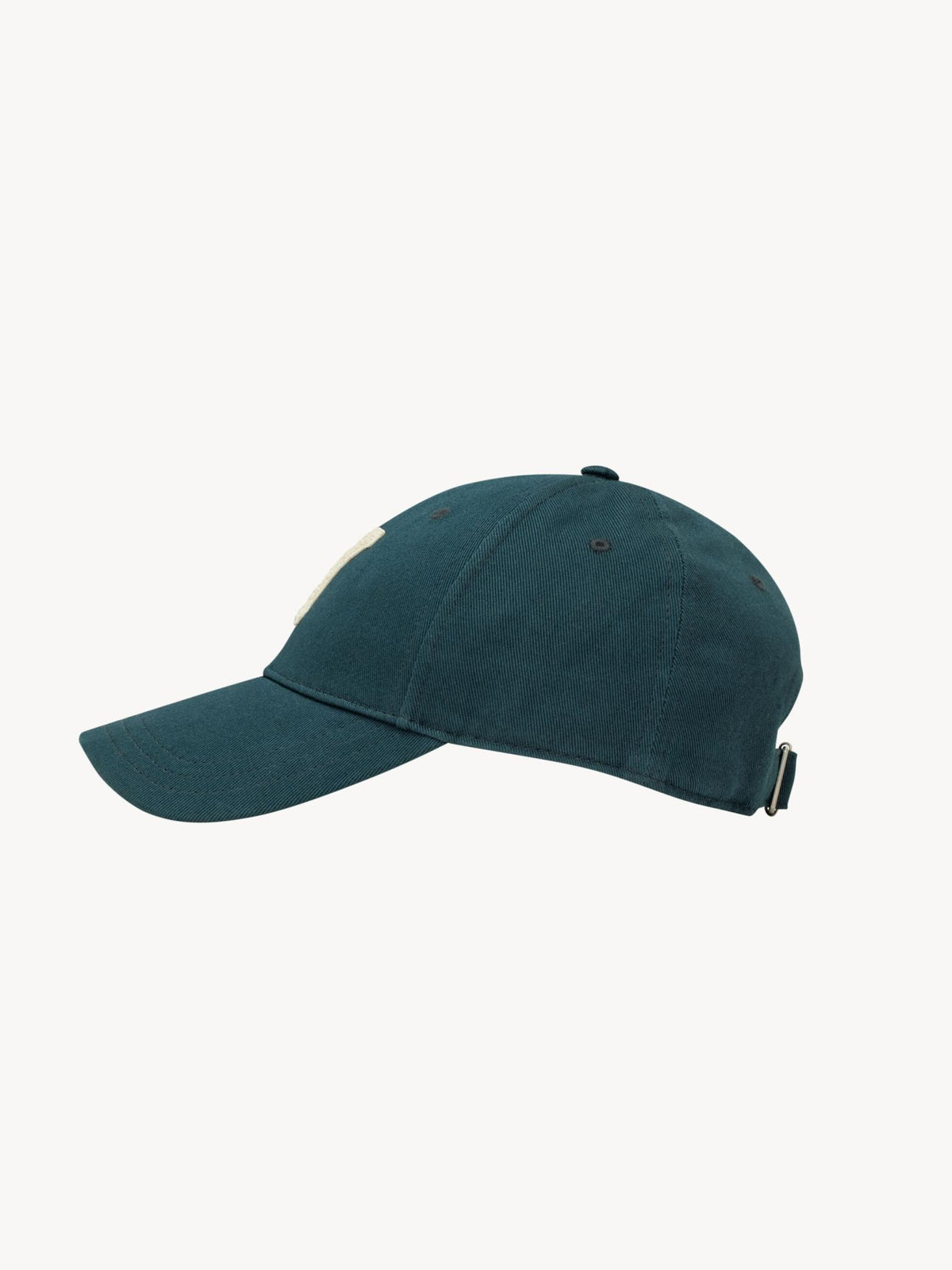 Saint Laurent Black Cotton Logo Baseball Cap