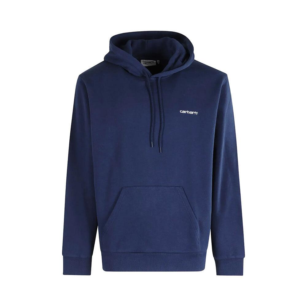 CARHARTT WIP Script Logo Fleece Hoodie Men’s Black I035392 3CCXX