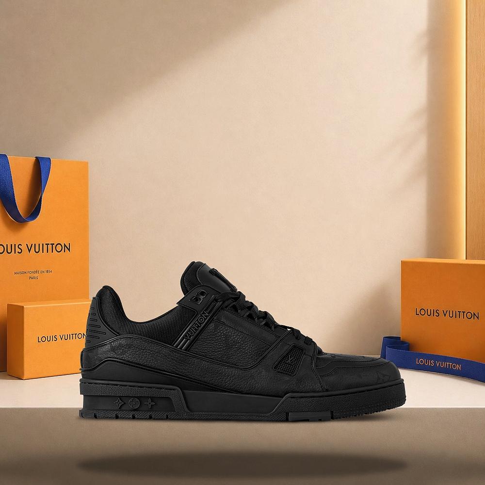 Louis Vuitton LV Trainer Black Low-Top Sneakers