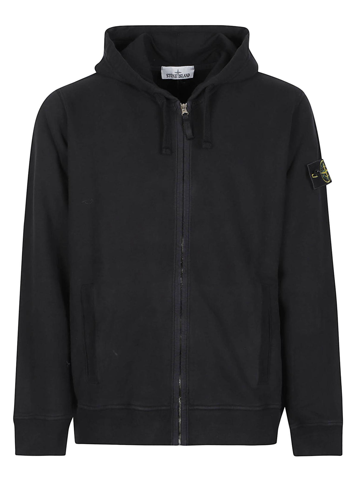STONE ISLAND Cotton Fleece Pullover Hoodie Men’s Navy