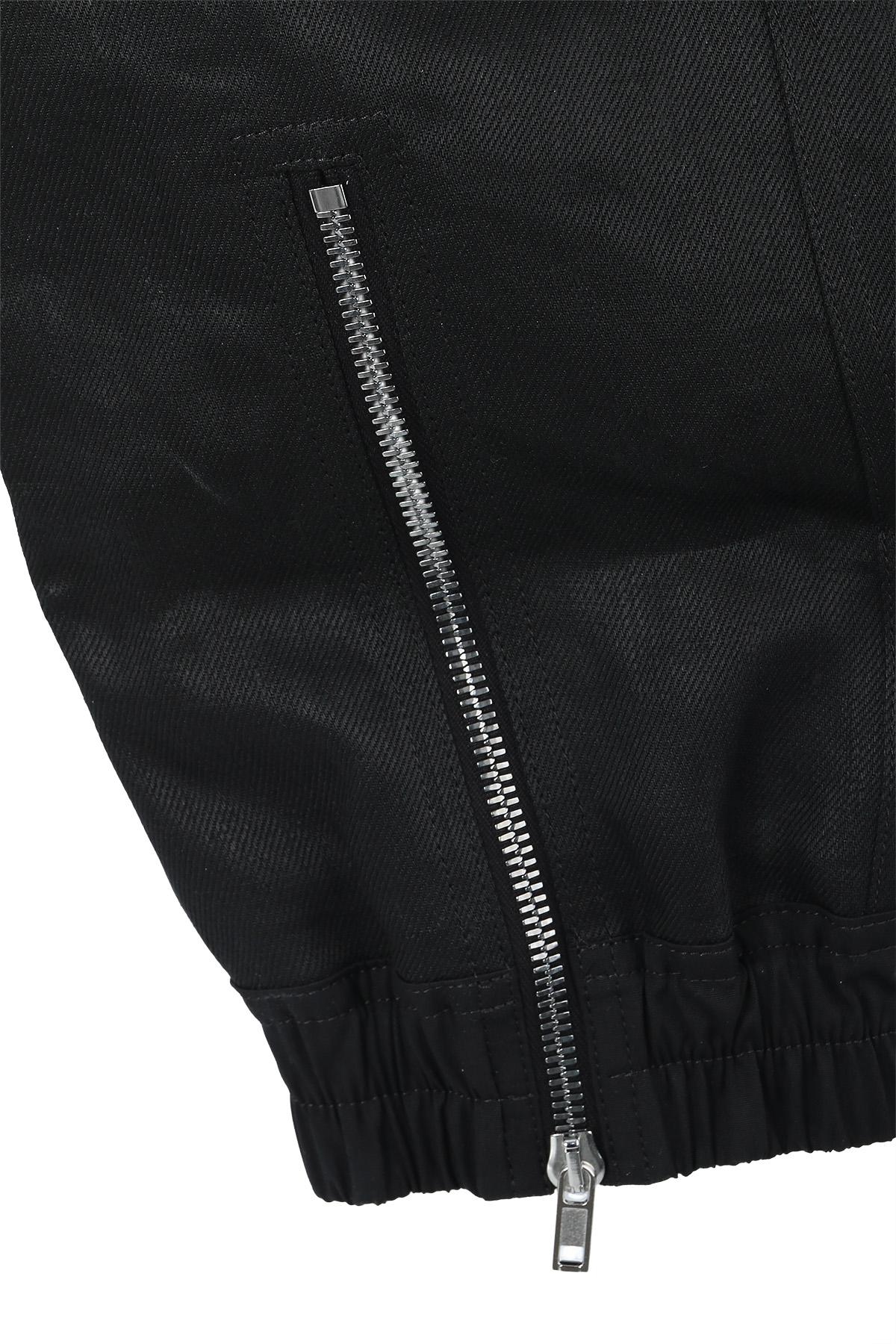 Rick Owens Black Coated Linen Twill Headon Joggers RU01E5368 TWL 09