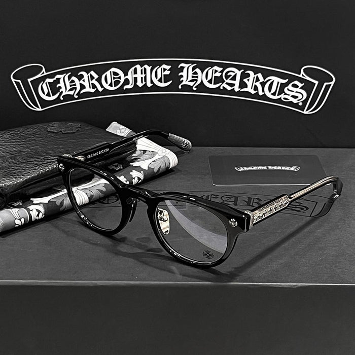 Chrome Hearts Black Silver DINGALONG LINGLONG Eyeglasses