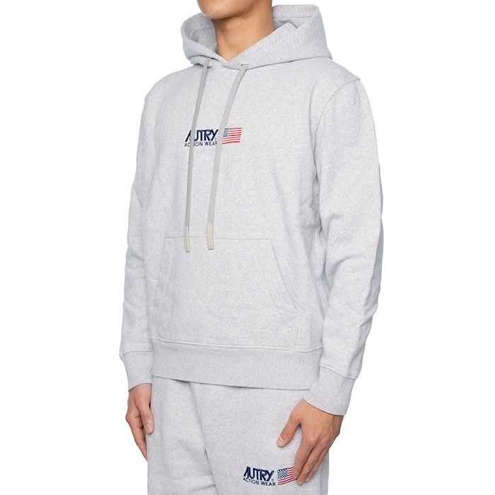 AUTRY Fleece Logo Hoodie Sweatshirt for Men