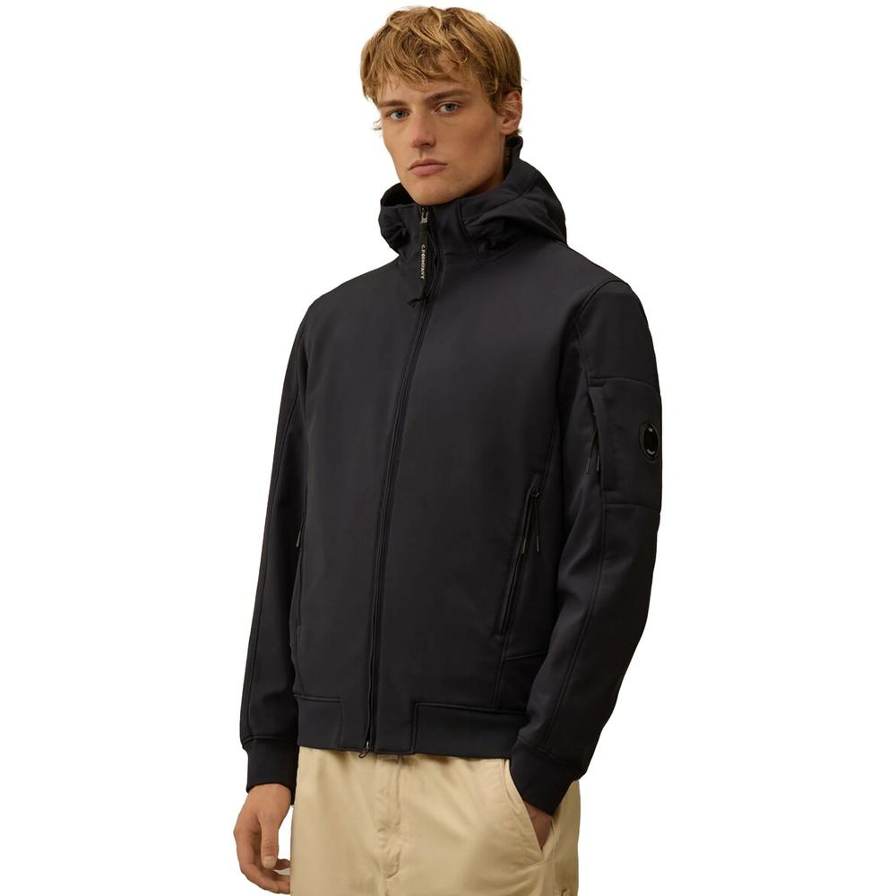 CP Company Mens Fleece Hooded Jacket Navy