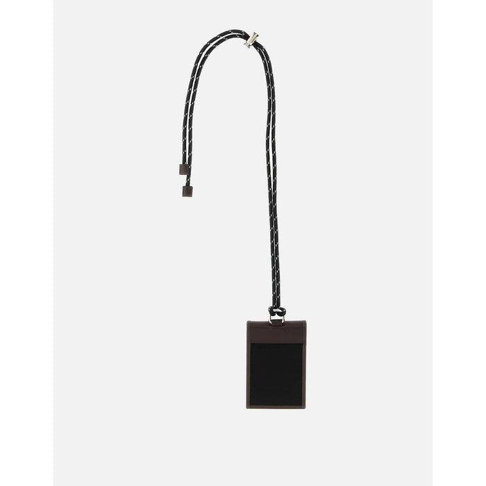 PRADA Saffiano Leather Black Card Holder