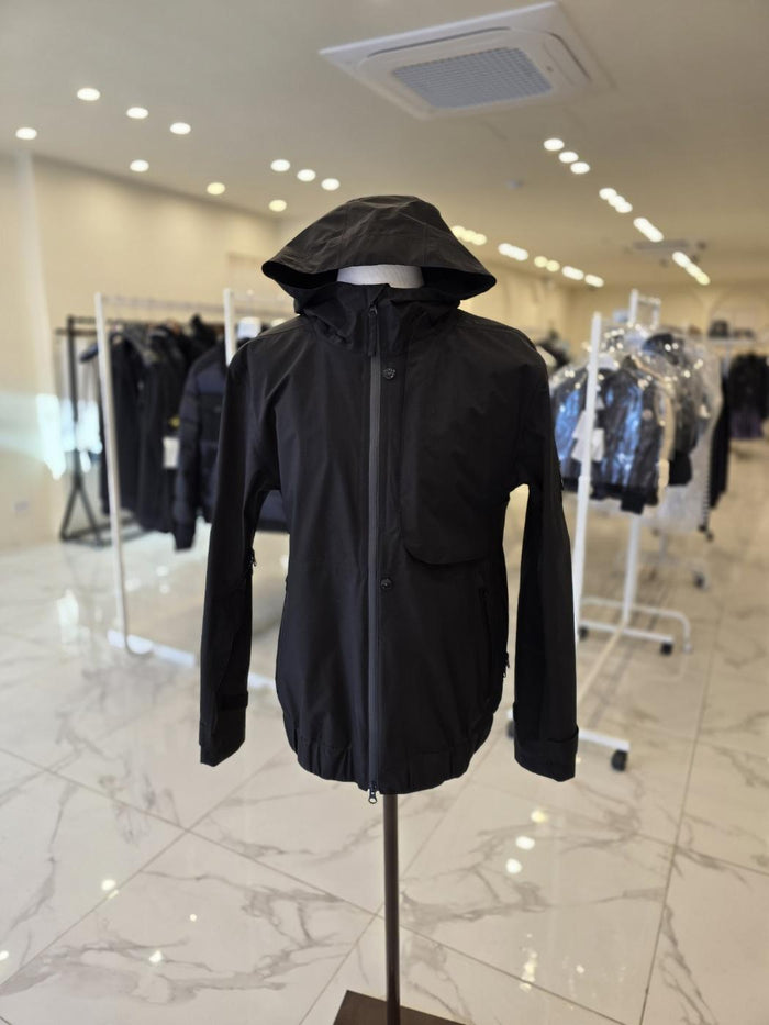 STONE ISLAND GORE-TEX Hooded Jacket with Black Patch for Men 731940501 V0029