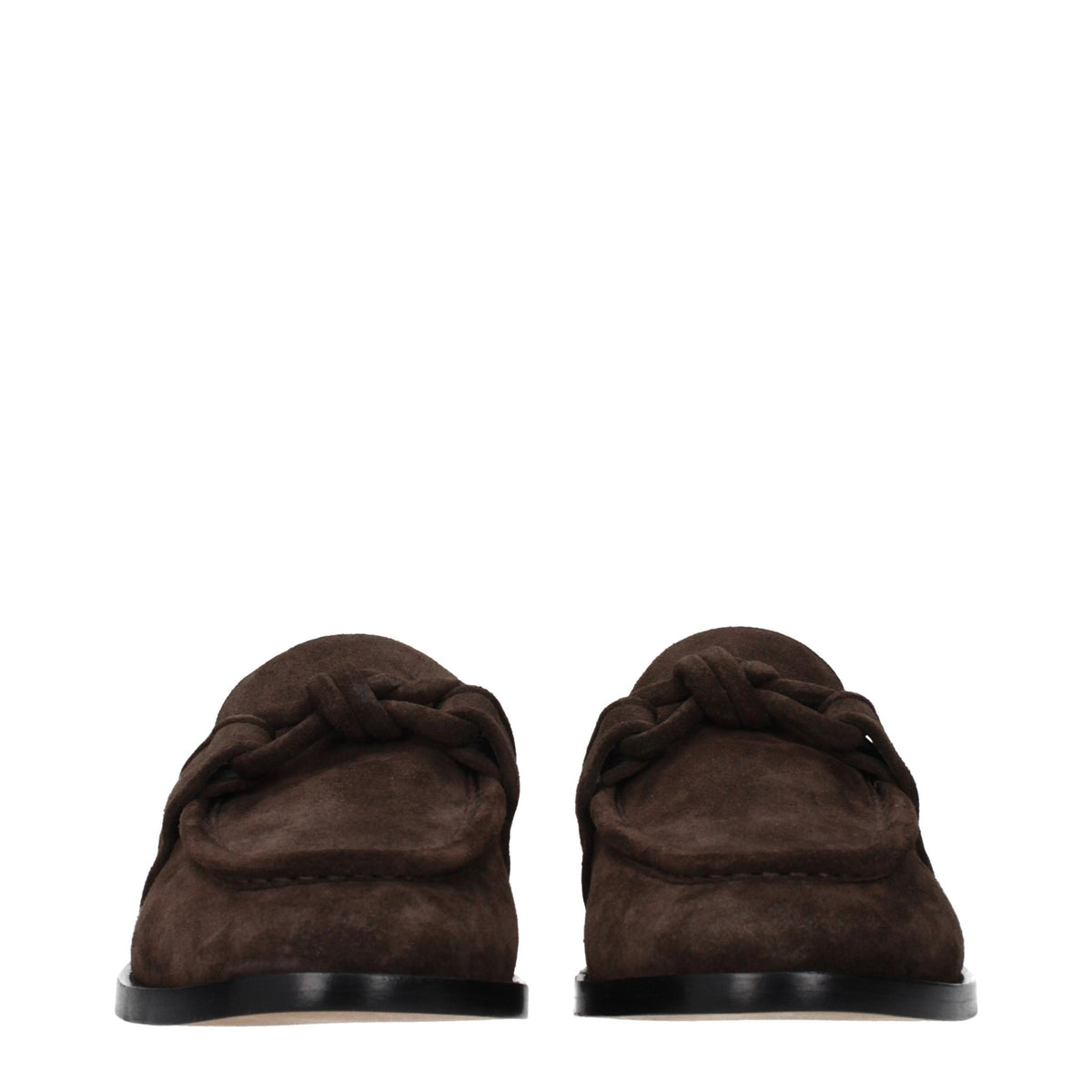 Bottega Veneta Black Leather Loafers for Men