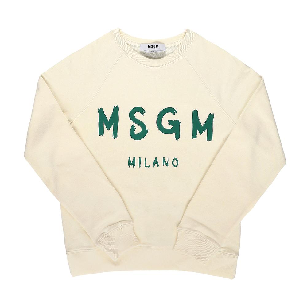 MSGM Brushed Logo Crewneck Sweatshirt Women’s 3741MDM513 247799 02