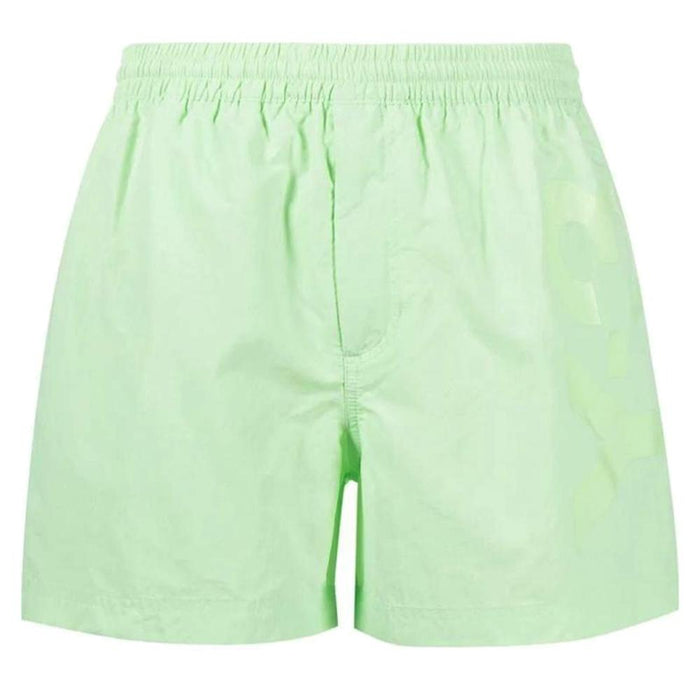 Y-3 Neon Green Classic Logo Swim Shorts
