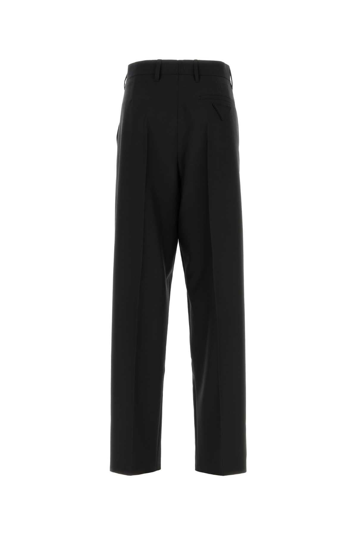 PRADA Black Wool Classic Trousers
