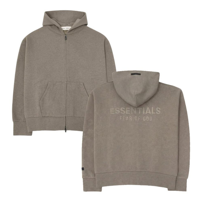 Fear of God Essentials Back Logo Unisex Hooded Zip Jacket