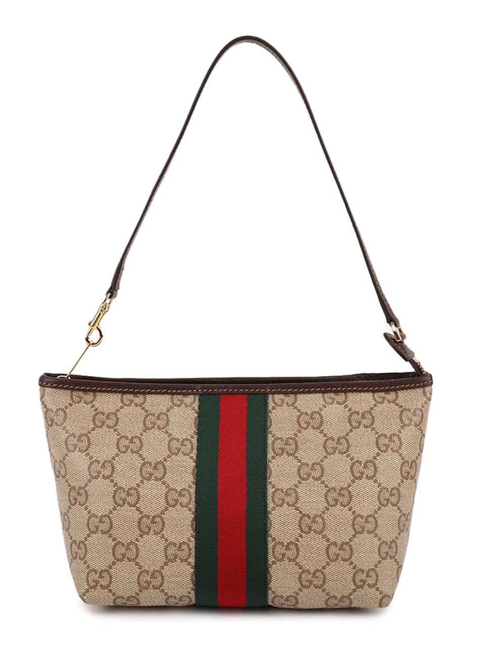 GUCCI Web Stripe Small Clutch Pouch