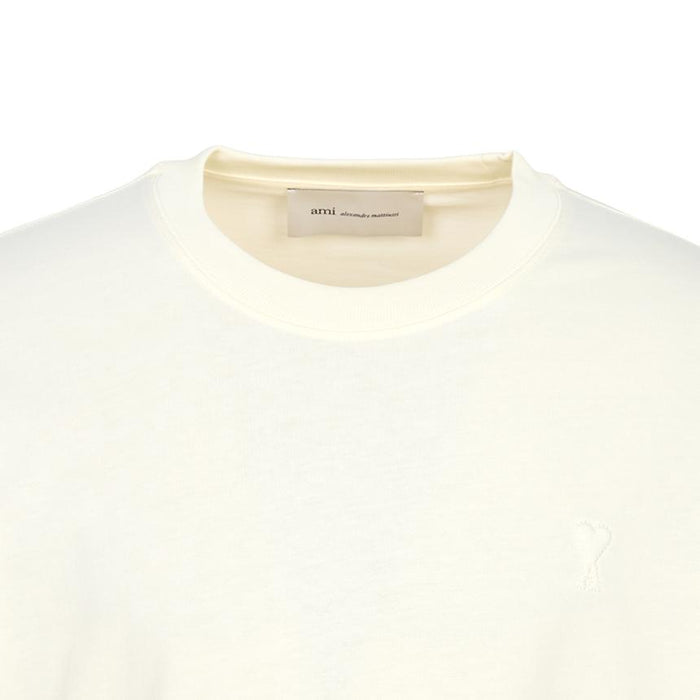 AMI Unisex Short Sleeve T-Shirt White Cotton Top