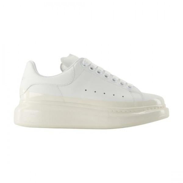 Alexander Mcqueen Oversized Leather Low-Top Sneakers